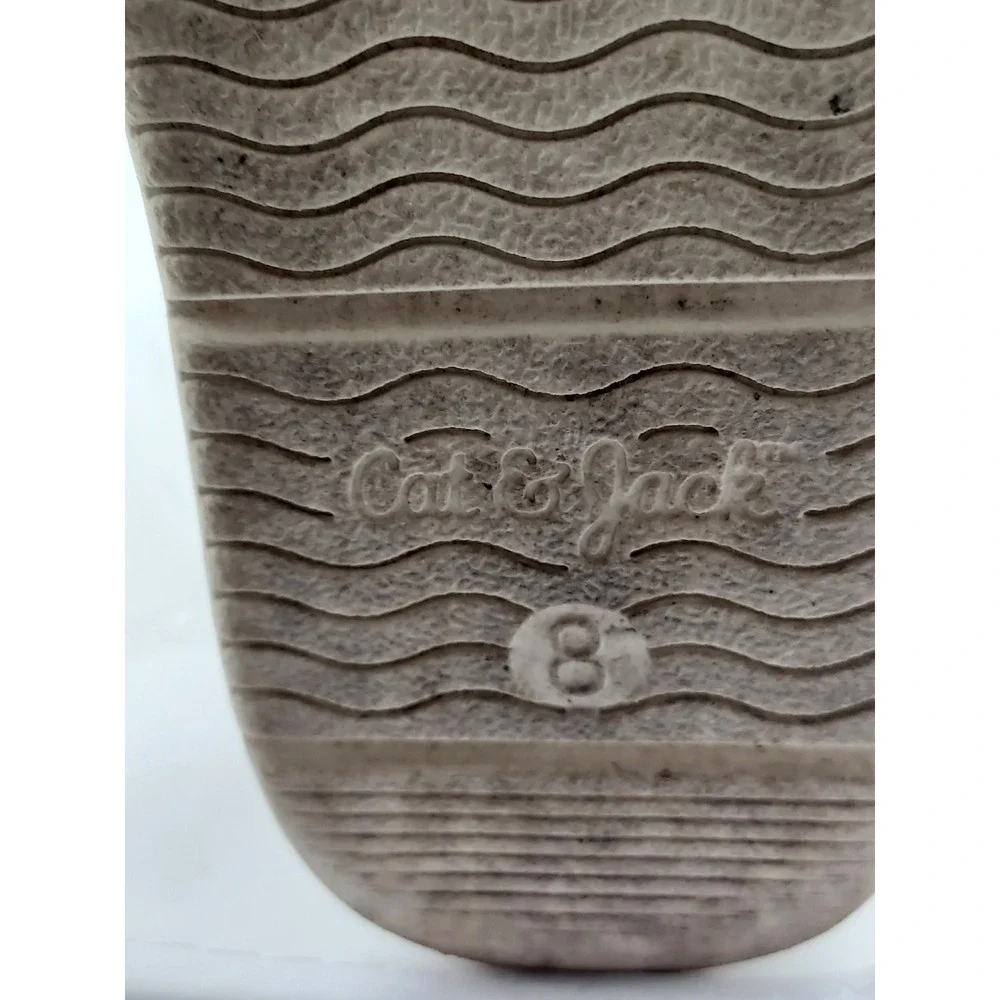 Cat‎ & Jack Kids Boots Size 8 Tan Faux Suede Faux Fur Winter